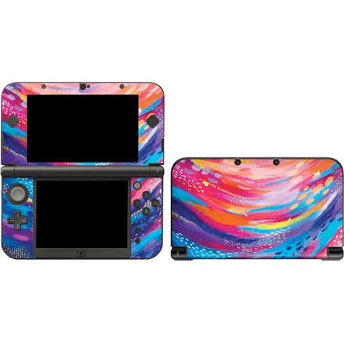 Etta Vee Rainbow Wave Brush Stroke 3DS XL 2015 Skin