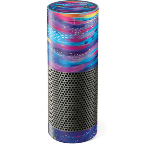 Etta Vee Rainbow Wave Brush Stroke Amazon Echo Skin