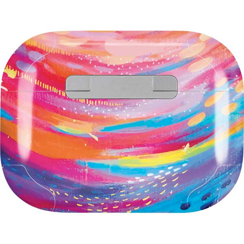 Etta Vee Rainbow Wave Brush Stroke Apple AirPods Pro Skin
