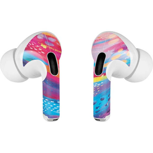 Etta Vee Rainbow Wave Brush Stroke Apple AirPods Pro Skin