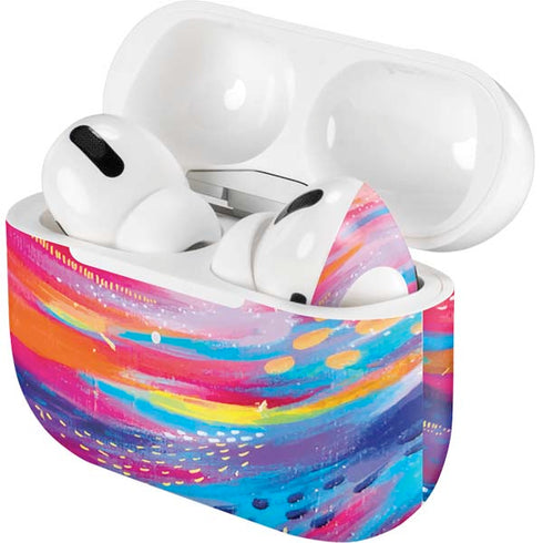 Etta Vee Rainbow Wave Brush Stroke Apple AirPods Pro Skin