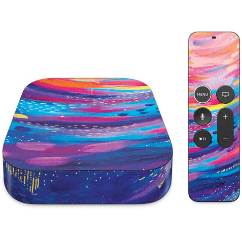 Etta Vee Rainbow Wave Brush Stroke Apple TV Skin