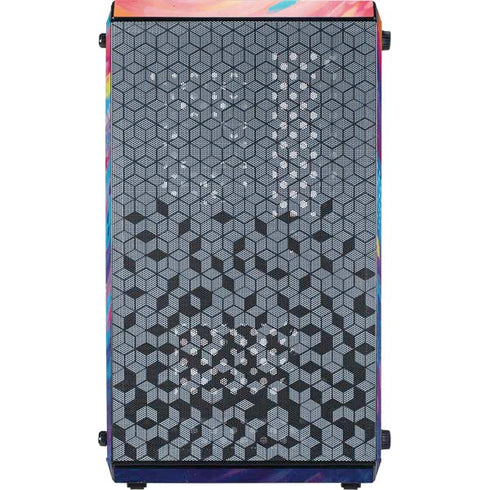 Etta Vee Rainbow Wave Brush Stroke Cooler Master MasterBox Q300L Mini Tower Skin