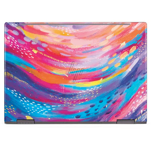 Etta Vee Rainbow Wave Brush Stroke HP Envy Skin