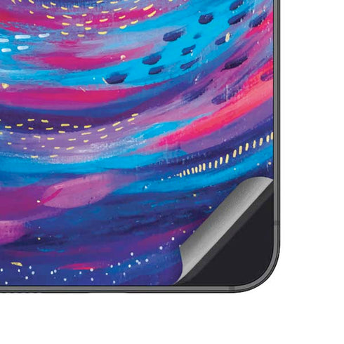 Etta Vee Rainbow Wave Brush Stroke Galaxy A14 5G Skin