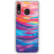 Etta Vee Rainbow Wave Brush Stroke Galaxy A20 Clear Case