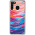 Etta Vee Rainbow Wave Brush Stroke Galaxy A21 Clear Case