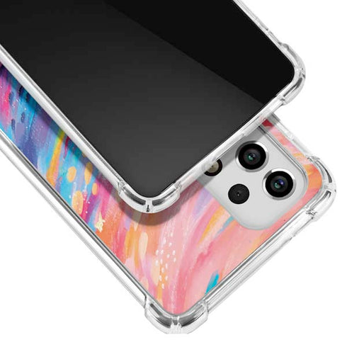 Etta Vee Rainbow Wave Brush Stroke Galaxy A33 5G Clear Case