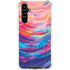 Rainbow Wave Brush Stroke by Etta Vee Galaxy A54 5G Clear Case