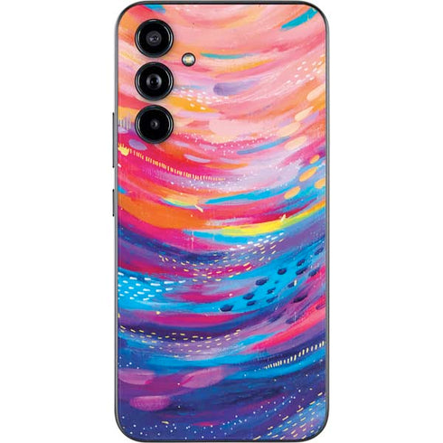 Etta Vee Rainbow Wave Brush Stroke Galaxy A54 5G Skin