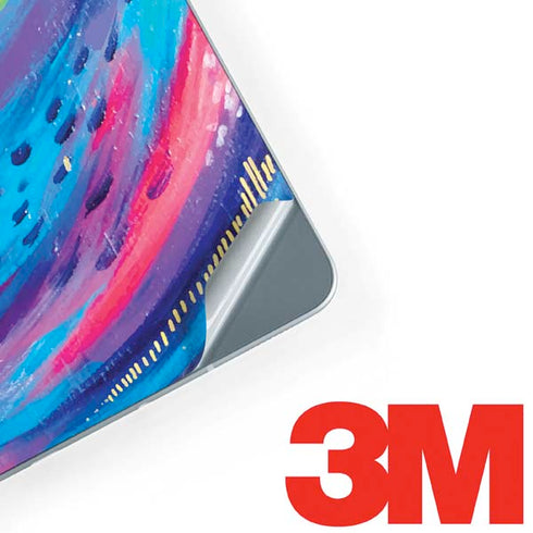 Etta Vee Rainbow Wave Brush Stroke Galaxy Book 12in Skin