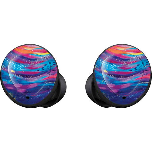 Etta Vee Rainbow Wave Brush Stroke Galaxy Buds Skin