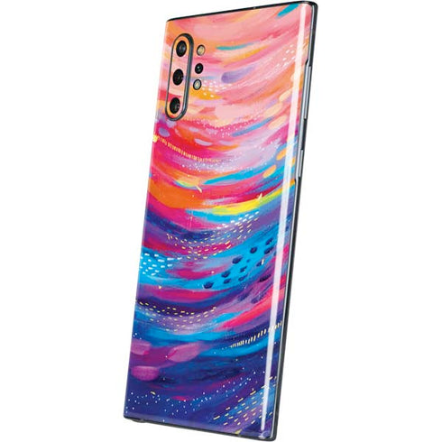 Etta Vee Rainbow Wave Brush Stroke Galaxy Note 10 Plus Skin