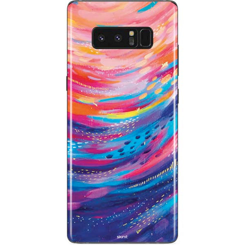 Etta Vee Rainbow Wave Brush Stroke Galaxy Note 8 Skin