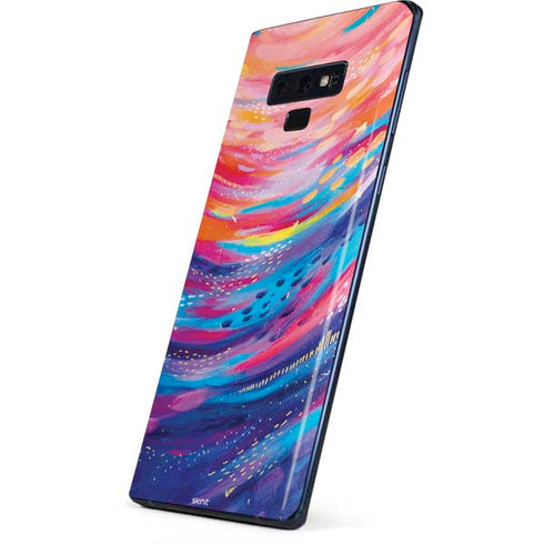 Etta Vee Rainbow Wave Brush Stroke Galaxy Note 9 Skin