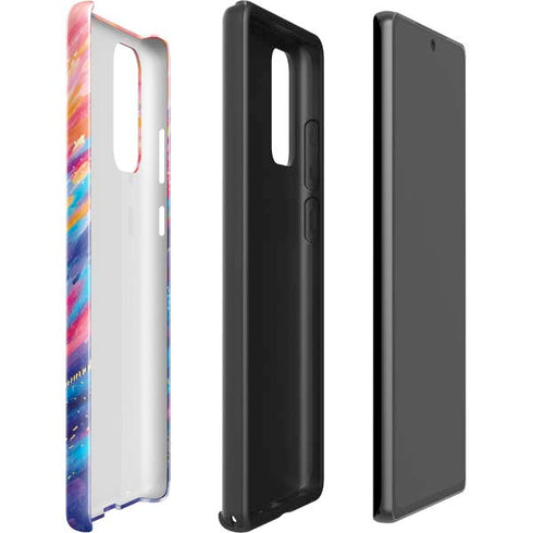 Etta Vee Rainbow Wave Brush Stroke Galaxy Note20 5G Pro Case