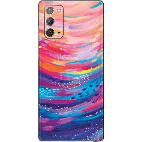 Etta Vee Rainbow Wave Brush Stroke Galaxy Note20 5G Skin