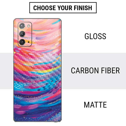 Etta Vee Rainbow Wave Brush Stroke Galaxy Note20 5G Skin