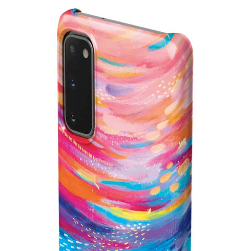 Etta Vee Rainbow Wave Brush Stroke Galaxy S20 Lite Case