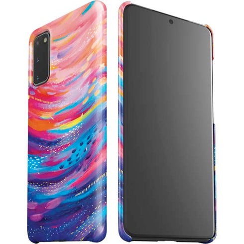 Etta Vee Rainbow Wave Brush Stroke Galaxy S20 Lite Case