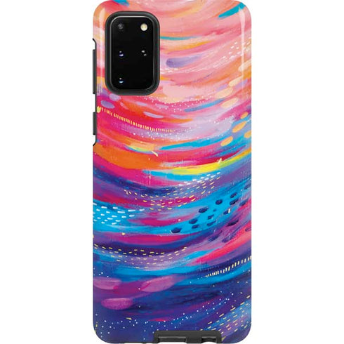 Etta Vee Rainbow Wave Brush Stroke Galaxy S20 Plus Pro Case