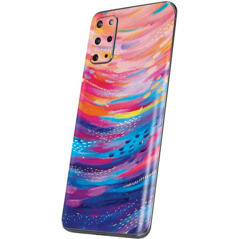 Etta Vee Rainbow Wave Brush Stroke Galaxy S20 Plus Skin