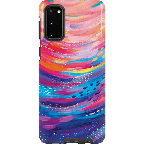 Etta Vee Rainbow Wave Brush Stroke Galaxy S20 Pro Case