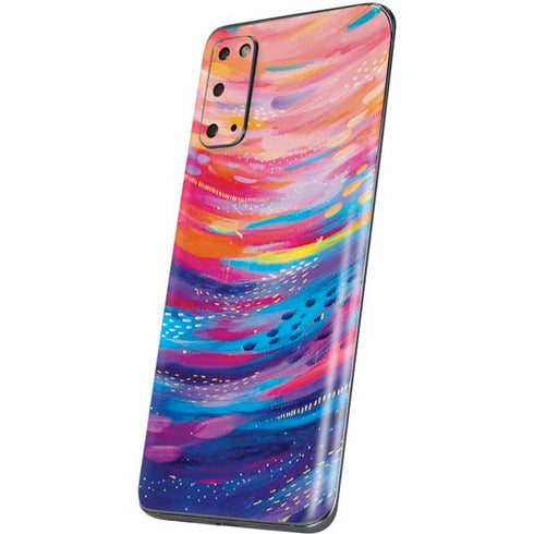 Etta Vee Rainbow Wave Brush Stroke Galaxy S20 Skin