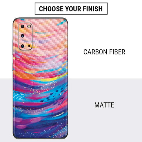 Etta Vee Rainbow Wave Brush Stroke Galaxy S20 Skin