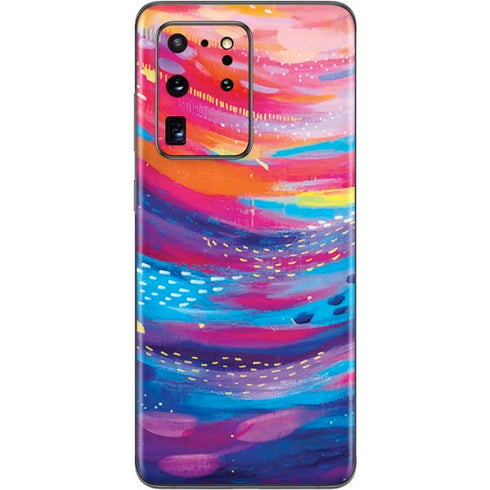 Etta Vee Rainbow Wave Brush Stroke Galaxy S20 Ultra 5G Skin