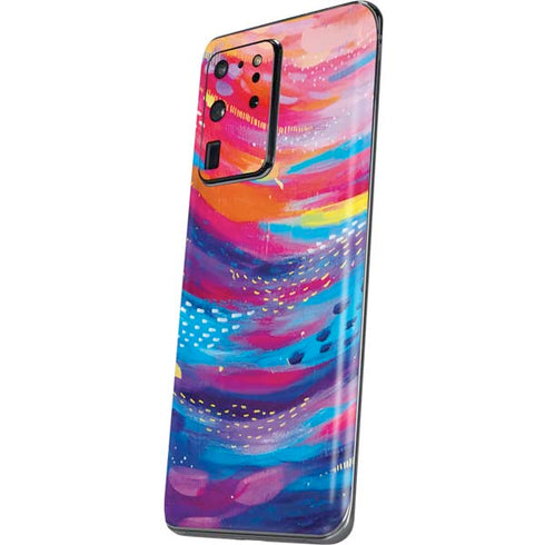 Etta Vee Rainbow Wave Brush Stroke Galaxy S20 Ultra 5G Skin