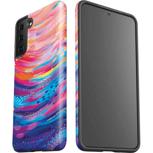 Etta Vee Rainbow Wave Brush Stroke Galaxy S21 Plus 5G Pro Case
