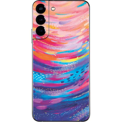 Etta Vee Rainbow Wave Brush Stroke Galaxy S22 Plus Skin