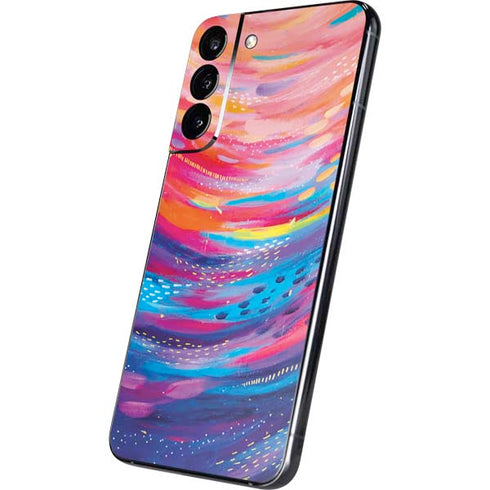 Etta Vee Rainbow Wave Brush Stroke Galaxy S22 Plus Skin