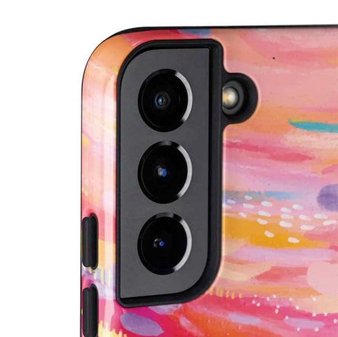 Etta Vee Rainbow Wave Brush Stroke Galaxy S22 Pro Case