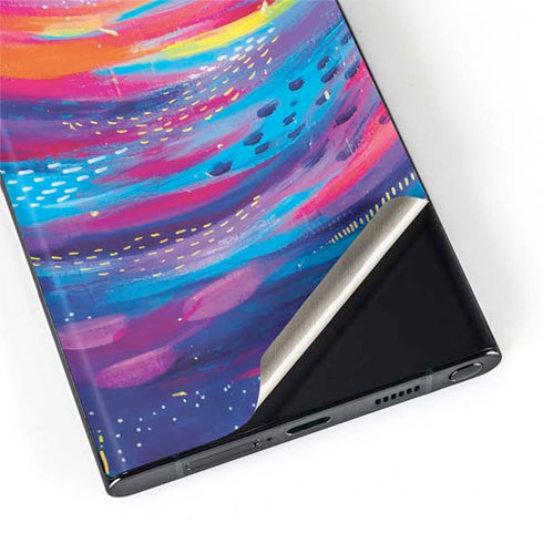 Etta Vee Rainbow Wave Brush Stroke Galaxy S22 Ultra Skin