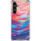 Rainbow Wave Brush Stroke by Etta Vee Galaxy S23 FE Clear Case