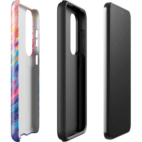 Etta Vee Rainbow Wave Brush Stroke Galaxy S23 Plus Pro Case