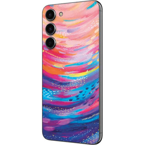 Etta Vee Rainbow Wave Brush Stroke Galaxy S23 Plus Skin