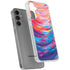 Rainbow Wave Brush Stroke by Etta Vee Galaxy S24 Plus Clear Case