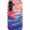 Rainbow Wave Brush Stroke by Etta Vee Galaxy S24 Plus Impact Case