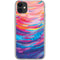 Rainbow Wave Brush Stroke by Etta Vee iPhone 11 Clear Case