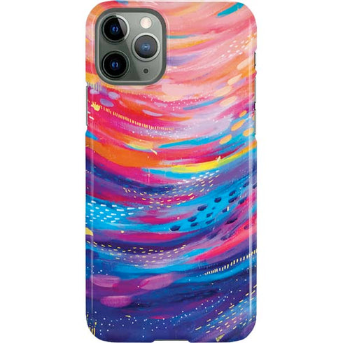 Etta Vee Rainbow Wave Brush Stroke iPhone 11 Pro Lite Case
