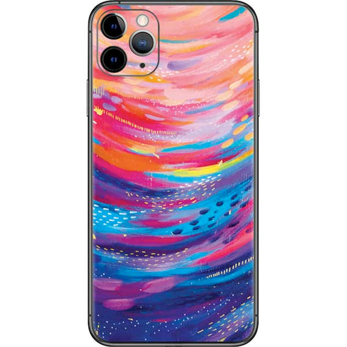 Etta Vee Rainbow Wave Brush Stroke iPhone 11 Pro Max Skin