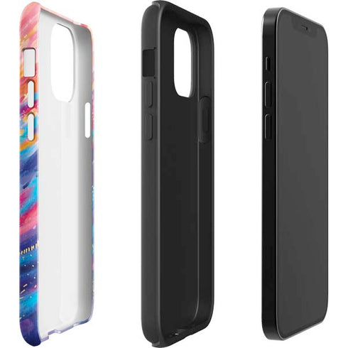 Etta Vee Rainbow Wave Brush Stroke iPhone 12 Pro Impact Case