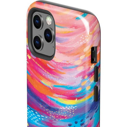 Etta Vee Rainbow Wave Brush Stroke iPhone 12 Pro Max Impact Case