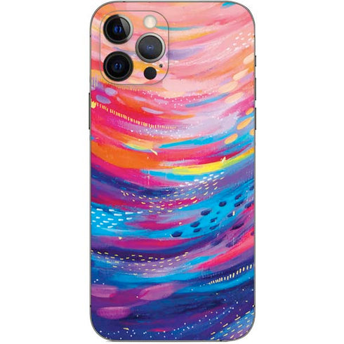 Etta Vee Rainbow Wave Brush Stroke iPhone 12 Pro Skin
