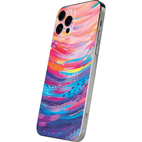 Etta Vee Rainbow Wave Brush Stroke iPhone 12 Pro Skin