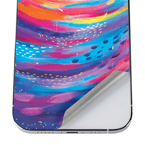 Etta Vee Rainbow Wave Brush Stroke iPhone 12 Pro Skin