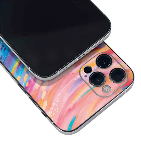 Etta Vee Rainbow Wave Brush Stroke iPhone 12 Pro Skin